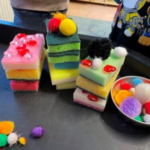 gebakjes loose parts spelinloop bakker