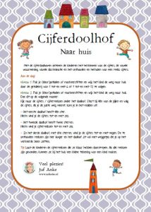cijferdoolhof thuis huis kleuters