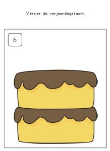 kleikaarten kleuters thema bakker feest