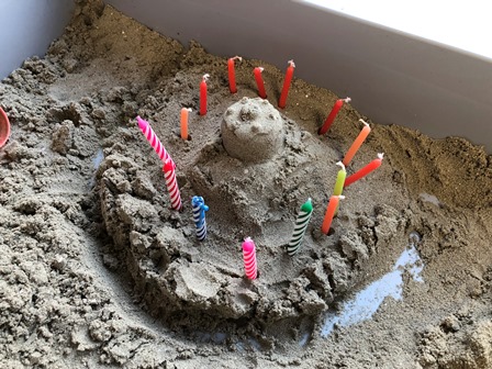 zandtafel taart thema bakker