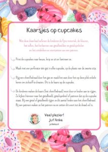 cupcakes spelinloop thema bakker feest kleuters