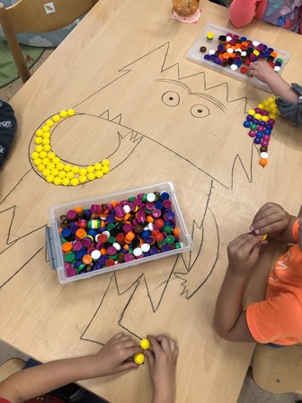 kleurenmonster loose parts kleuters