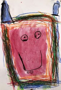 kleurenmonster tekenen fijne motoriek