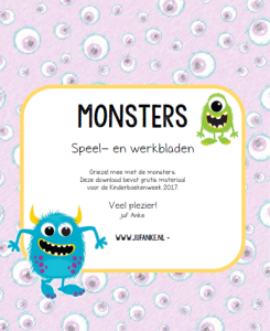 monsters werkbladen kleuters halloween