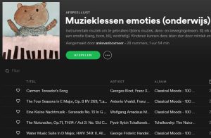 muzieklessen emoties