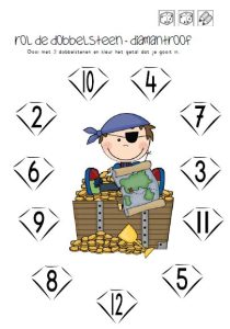 dobbelspel kleuters piraten