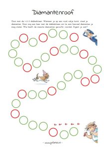 diamantroof dobbelspel kleuters politie