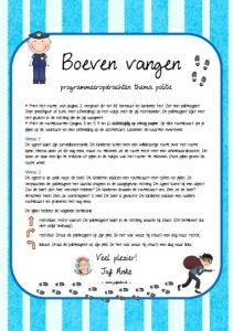 boeven vangen programmeren kleuters