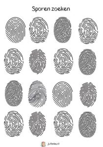 sporen zoeken politie kleuters