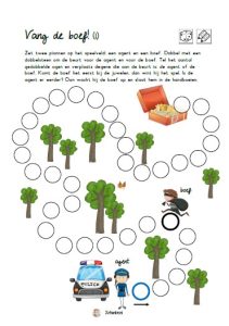 politie kleuters dobbelspel