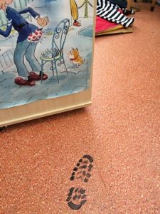 voetafdruk politie kleuters