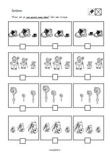 sinterklaas werkbladen kleuters