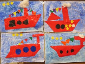 stoomboot voorbereidend schrijven sinterklaas