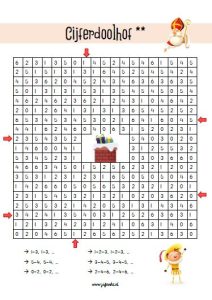 cijferdoolhof sinterklaas