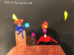 sint piet knippen plakken