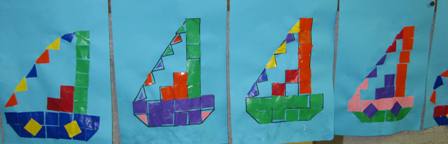 mozaiek blokjes sinterklaas stoomboot