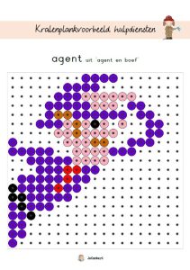 kralenplankvoorbeeld agent en boef