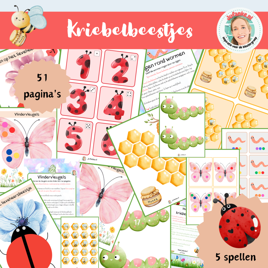 kriebelbeestjes insecten kleuters bundel spelinloop
