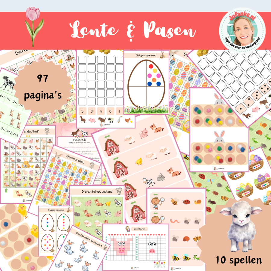 lente pasen spelinloop kleuters bundel