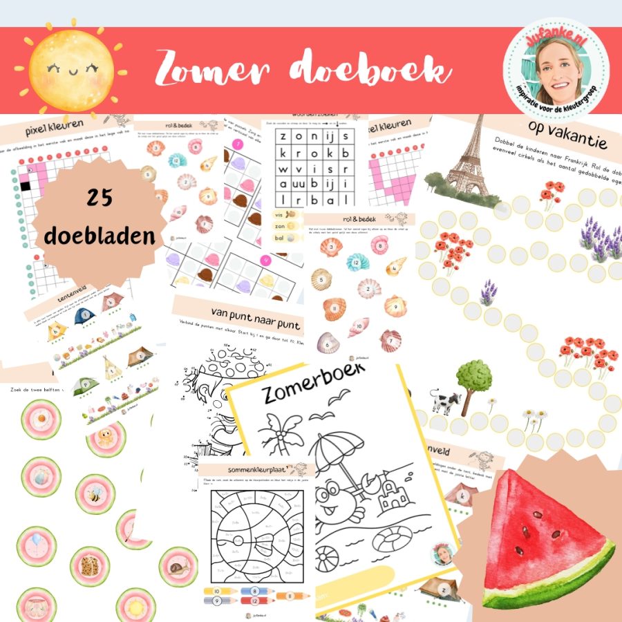 zomerboek werkboek kleuters